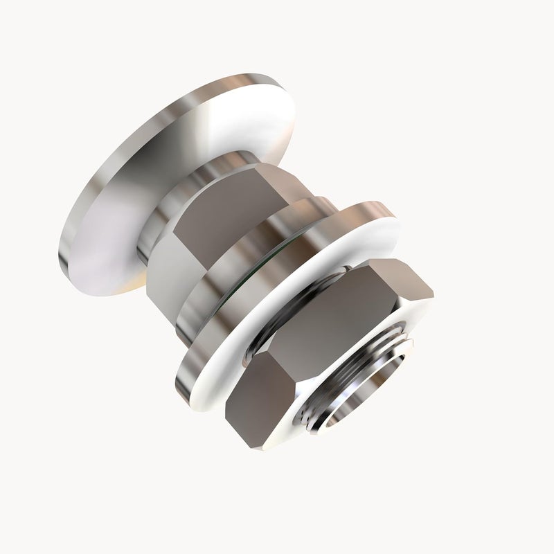 BROWNIAN MOTION TECHNOLOGY KF40 to 1" Baseplate Feedthrough, NW40 bulkhead adapter, fits 1 inch ID Internal diameter opening or hole on vacuum chamber - Image 4
